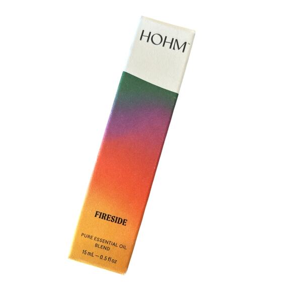 Hohm Fireside All-Natural Pure Essential Oil 15mL/0.5OZ Woody Sweet Warm Scent - Picture 2 of 5